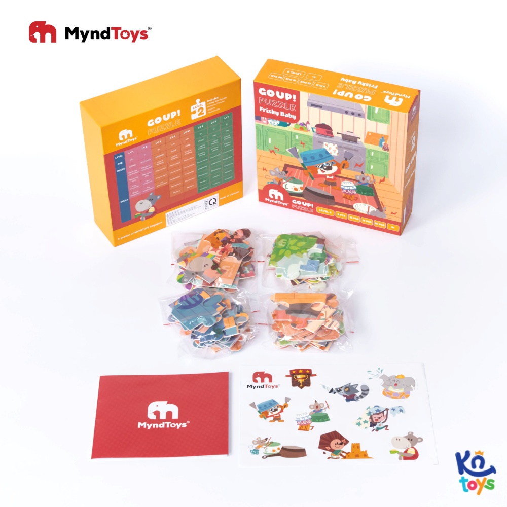 Đồ Chơi Xếp Hình MyndToys - GO UP! Puzzle – Level 2 – Frisky Baby (Cho Bé Từ 2 Tuổi)