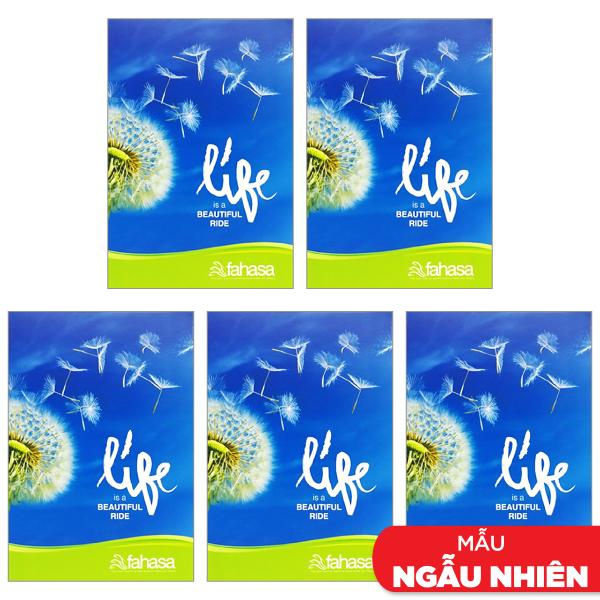 Combo 5 Tập Sinh Viên 4 Ly Ngang 200 Trang ĐL 60g/m2 - FAHASA (Mẫu Màu Giao Ngẫu Nhiên)