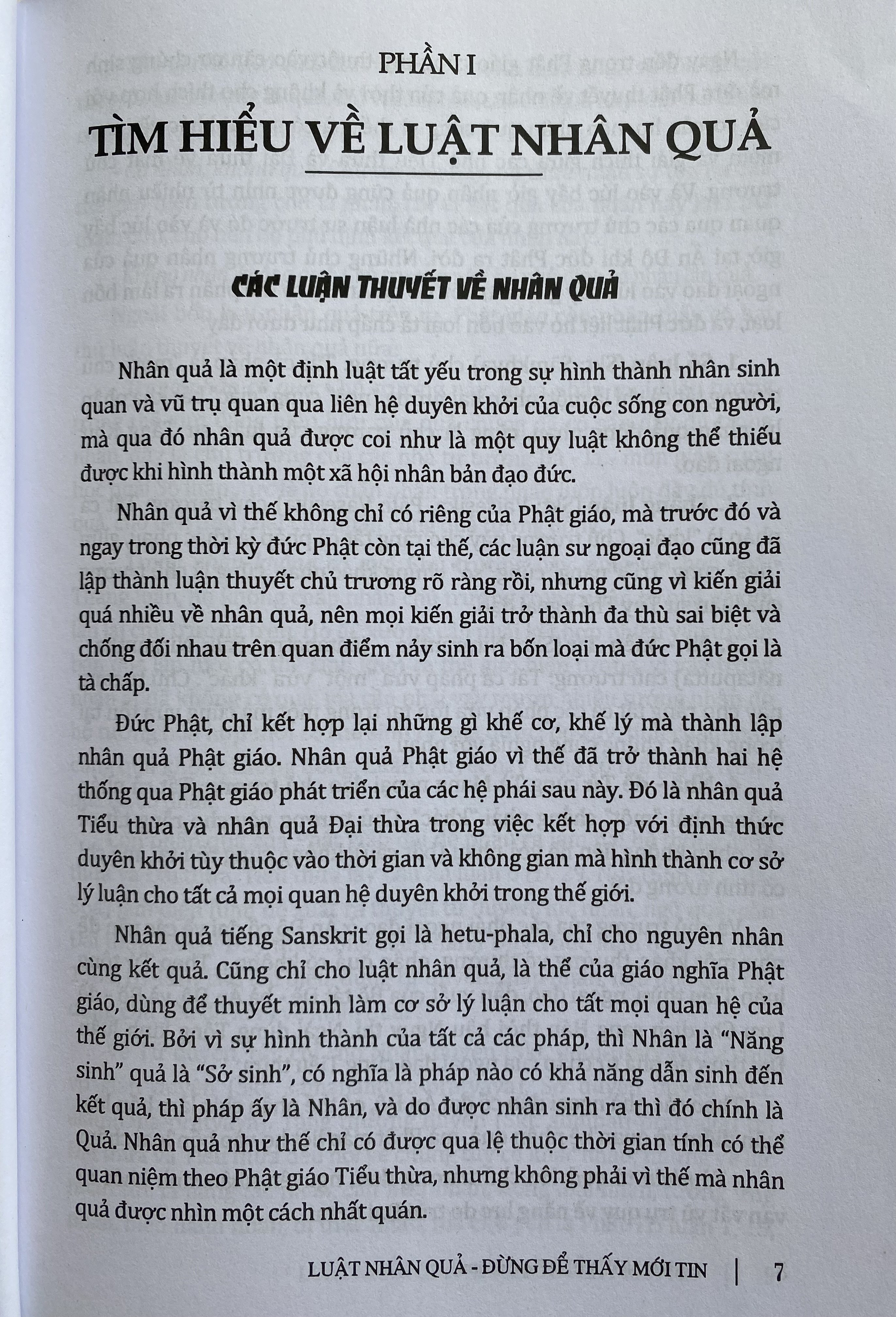 Luật Nhân Quả -Đừng để thấy mới tin