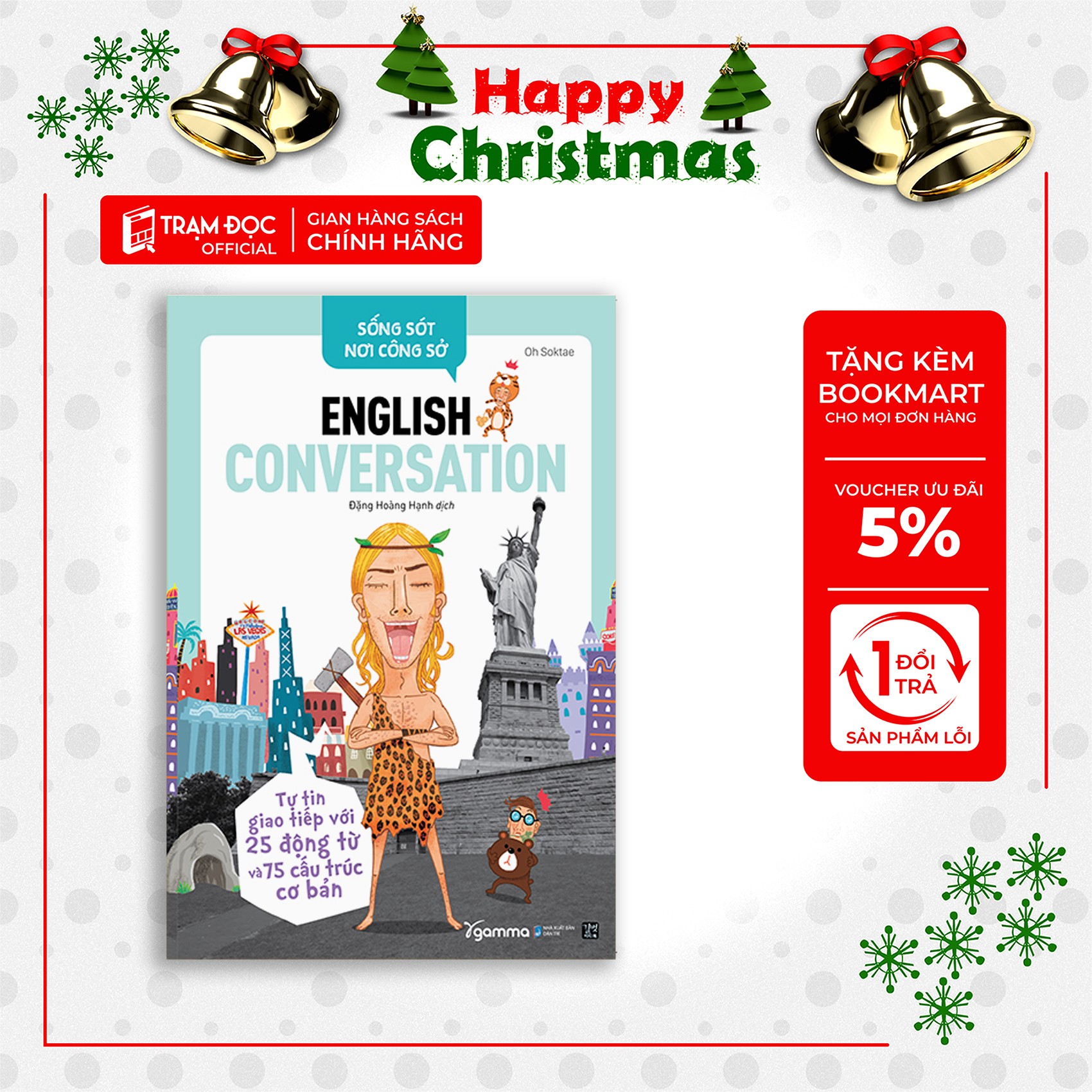 Trạm Đọc Official |  English Conversation- Tự Tin Giao Tiếp Với 25 Động Từ Và 75 Cấu Trúc Cơ Bản