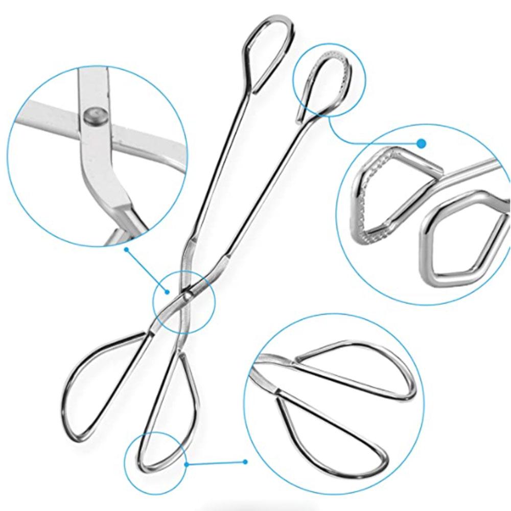 2 Bộ Nhà Bếp Tông Thép Không Gỉ Phục Vụ Bánh Ngọt Bánh Bánh Mì Kẹp Nướng Thực Phẩm Nướng Kẹp KÉO NẤU Buffet Dã Ngoại BBQ Kìm