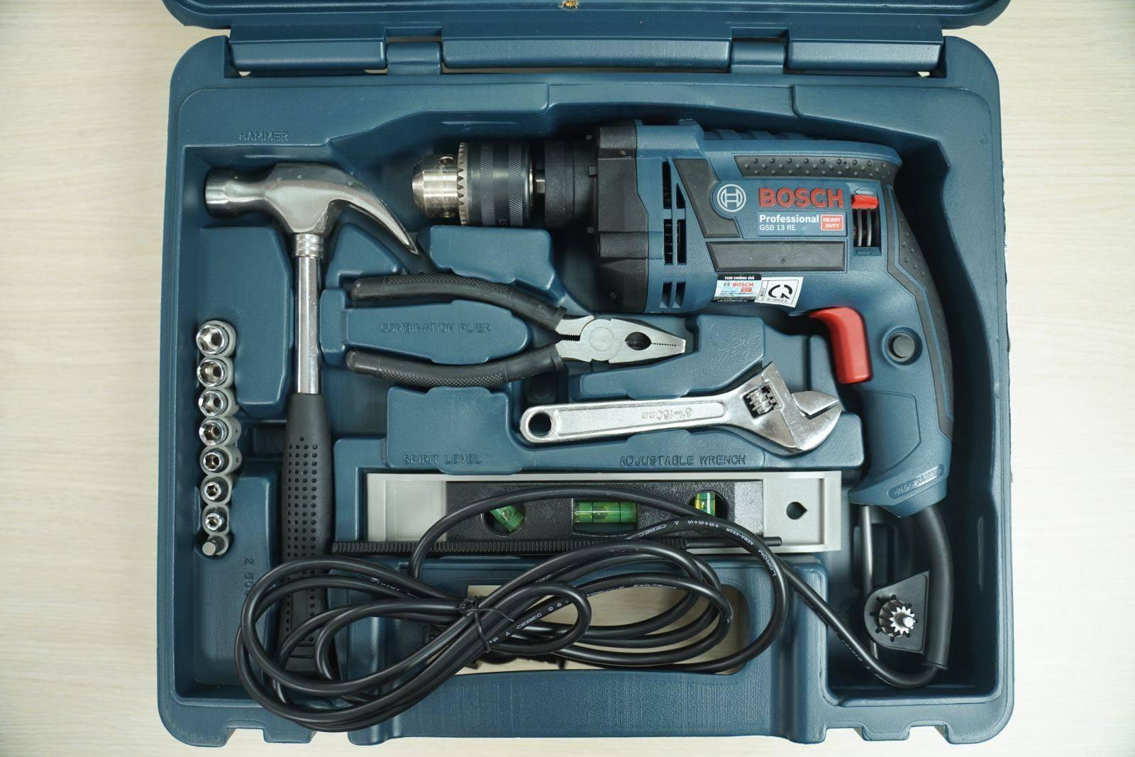 MÁY KHOAN 650W 10MM BOSCH GSB 13 RE - HÀNG CHÍNH HÃNG