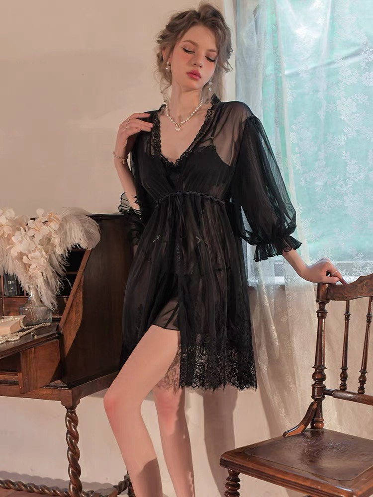 Áo Choàng Ngủ Ren