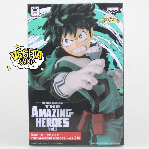 Mô hình My Hero Academia - Mô hình Học viện siêu anh hùng - Izuku Midoriya dạng chiến đấu - Deku - Cao 18cm - Full box