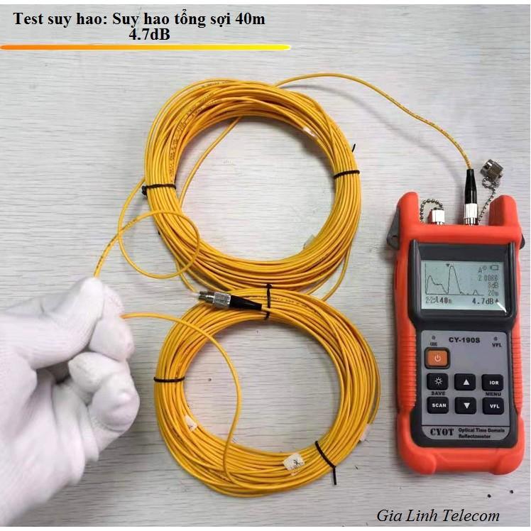 Máy đo điểm đứt cáp quang OTDR CY190S chuẩn SC/APC Tiếng Việt