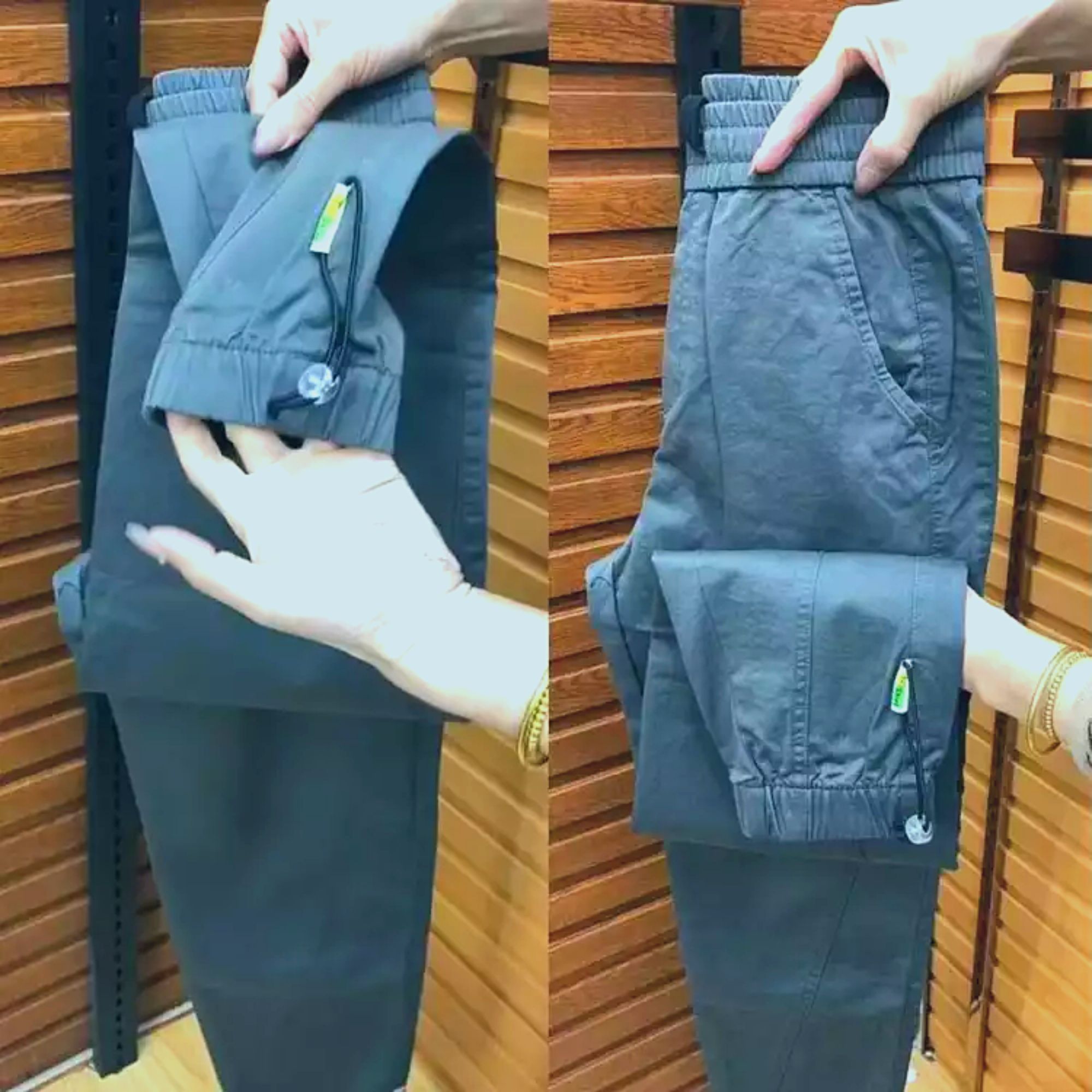 Quần Short túi hộp nữ  TSStore95 vải kaki dày dặn phom trên gối , cạp chun full size