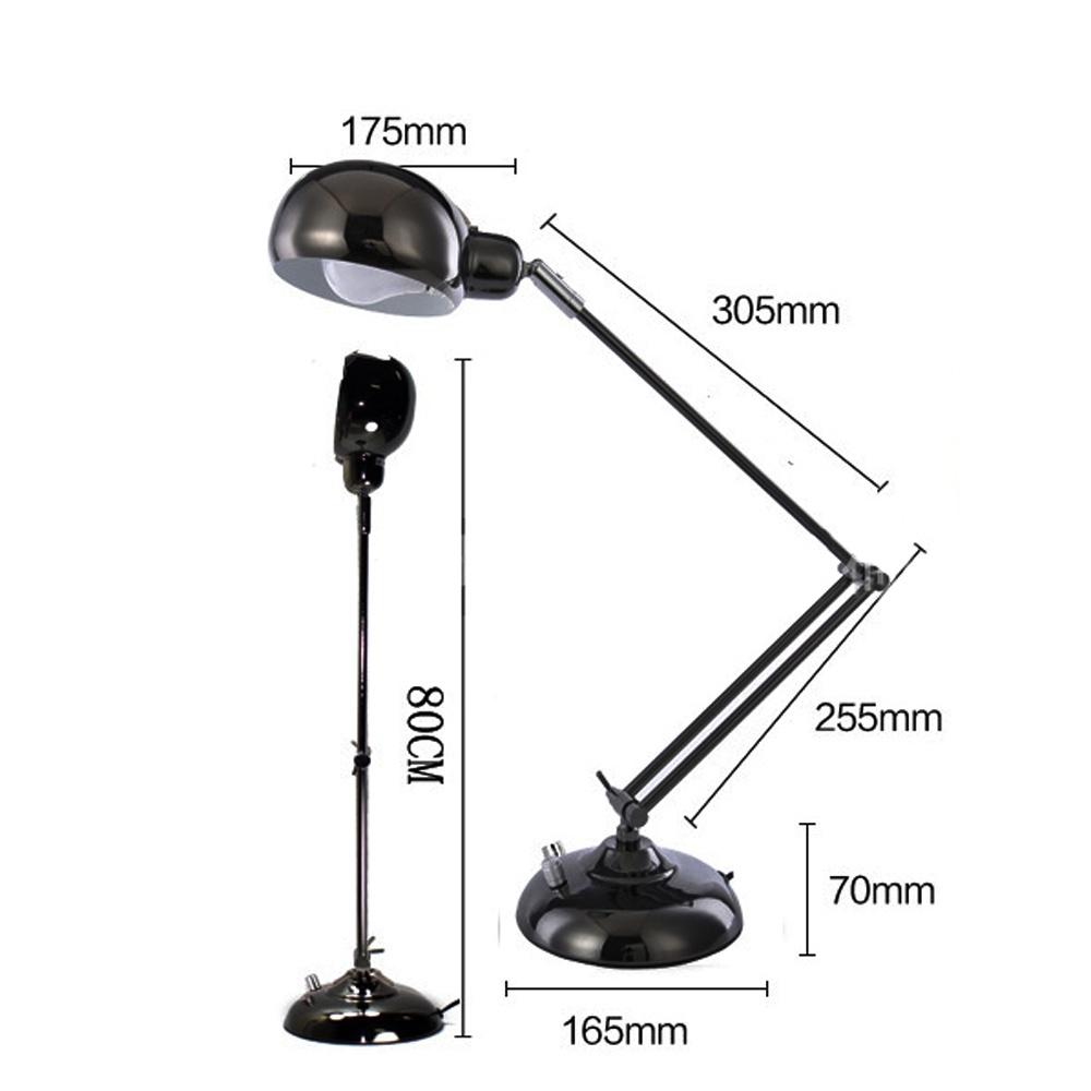 Đèn Làm việc để bàn Kim loại Phong cách Tân cổ điển Bắc Âu, Thân đèn INOX 304 nguyên khối 100%