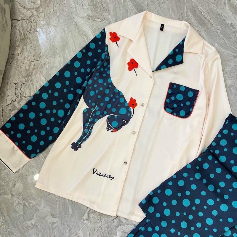 PYJAMA DÀI HOẠ TIẾT QC CAO CẤP