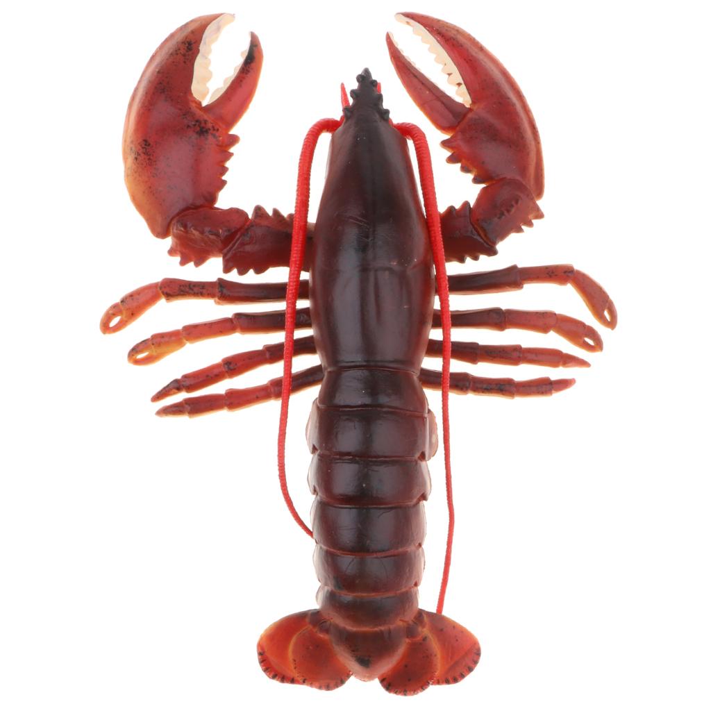 Plastic Ocean Animal Model Figurine Kids Toy Gift Home Decor Red Lobster