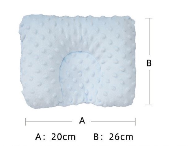 Gối Ngủ Hình Chữ U cho bé Vải Nhung Mềm Hạt Đậu Cho Trẻ Sơ Sinh 0-1 Tuổi