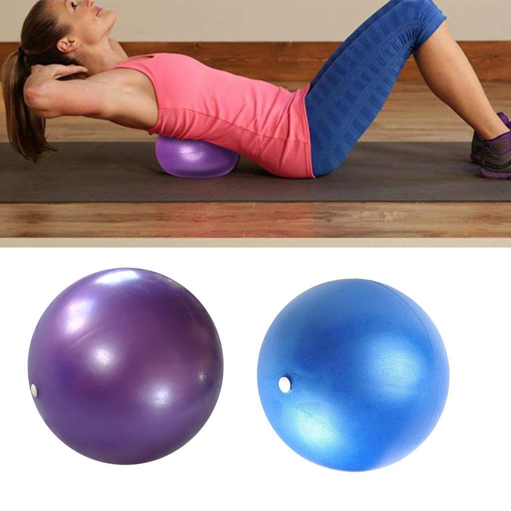 2Pcs Yoga Balls 25cm / 9.84 inch Slip-resistant Swiss Ball Stability Gym Training Balance Exercise Balls