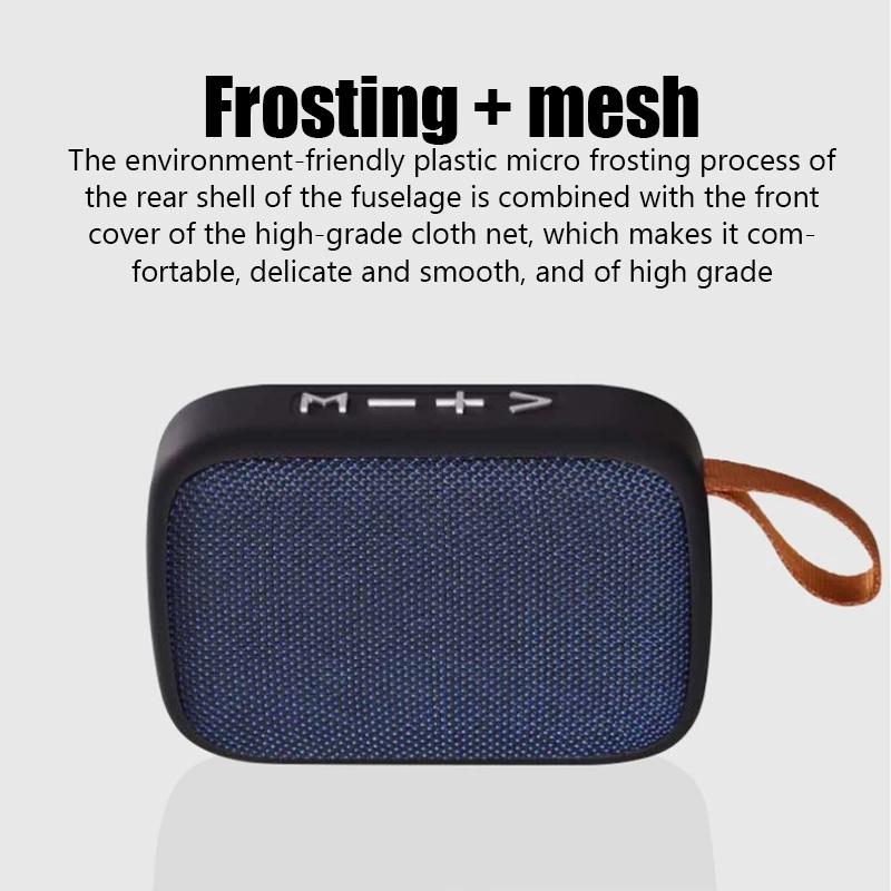 Loa kết nối không dây bluetooth loa di động ngoài trời âm thanh stereo hỗ trợ TF có thể tìm kiếm các đài phát thanh Color: green