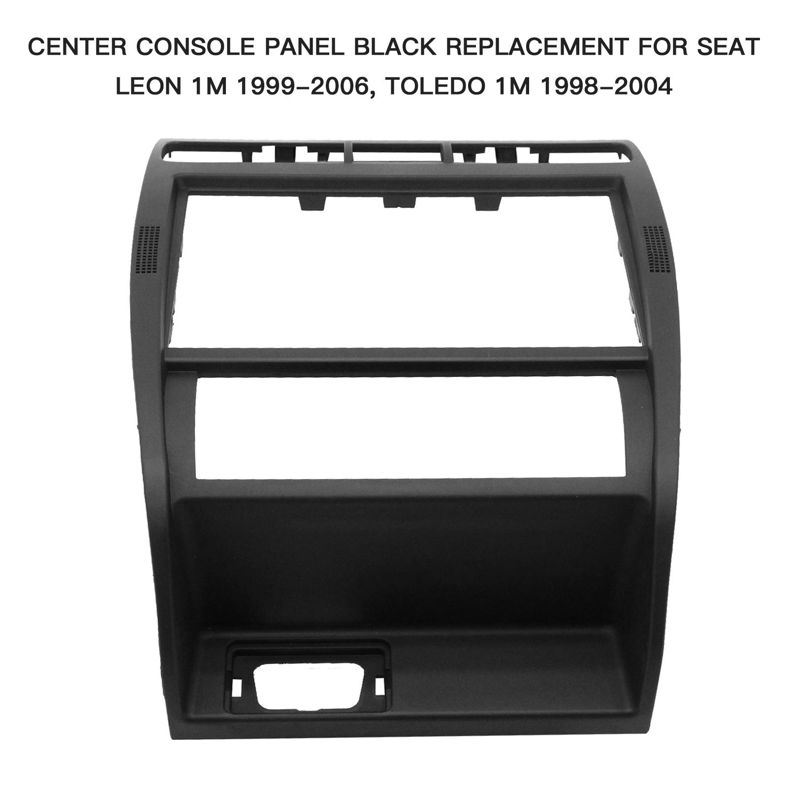 Center Console Panel Black Replacement for Seat Leon 1M 1999-2006, Toledo 1M 1998-2004