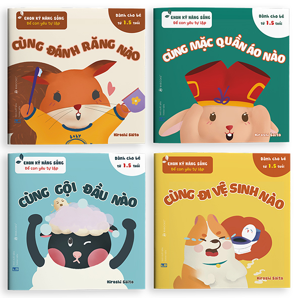 set ehon kỹ năng sống giúp trẻ tự lập Chúng mình lớn rồi