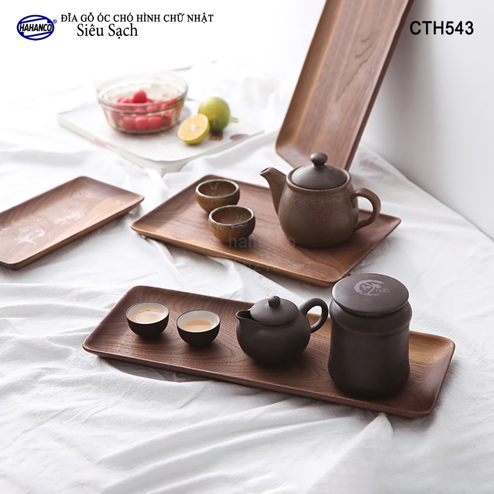 Đĩa Khay Gỗ Óc Chó hàng Xuất Khẩu - đựng đồ ăn/trang trí - đĩa bánh mì/trái cây/ bít tết/ pizza/ phụ kiện chụp ảnh, bày món ăn trong nhà hàng - Sang trọng trên bàn ăn