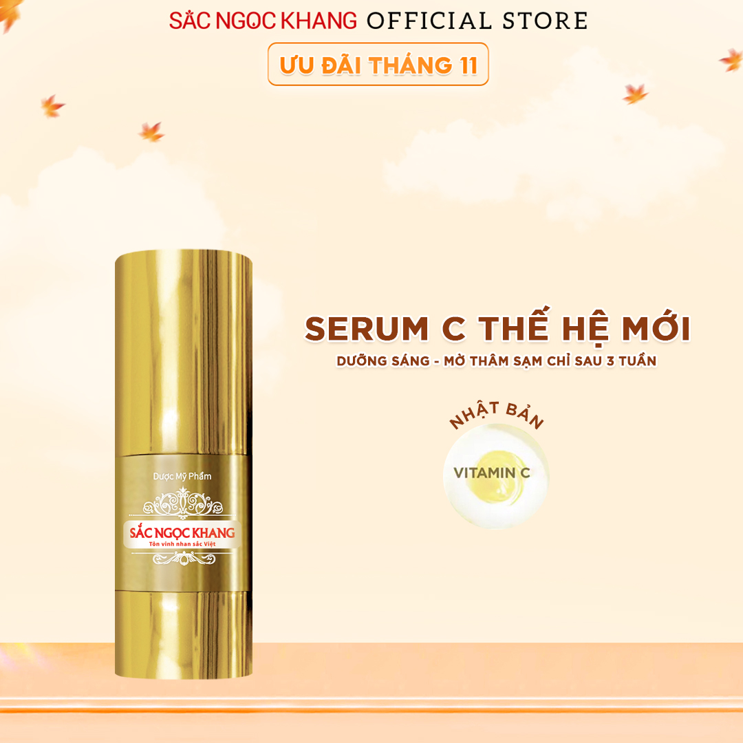 Tinh chất Serum C thế hệ mới Sắc Ngọc Khang 20ml giúp dưỡng trắng, mờ thâm nám, ngừa nếp nhăn