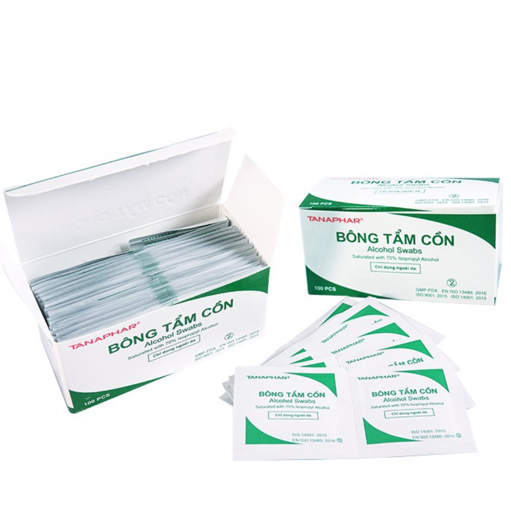 [QUÀ TẶNG ĐỘC QUYỀN] Combo 10 bông tẩm cồn sát trùng Alcohol Pads - Nhỏ gọn, rất tiện khi sử dụng.