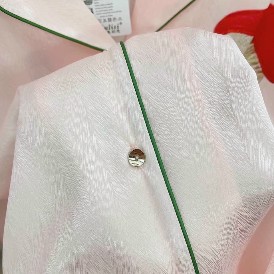 Bộ Pyjama QC siêu hot cổ vét độc lạ sang chảnh