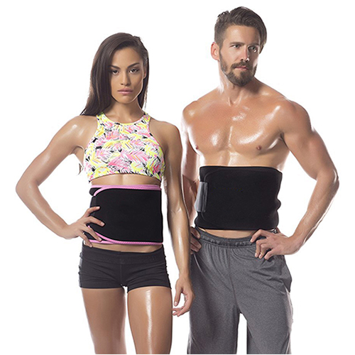 Đai nịt bụng hỗ trợ giảm mỡ bụng Sweet Sweat Waist Trimmer - Viền hồng, đen, vàng - Giao ngẫu nhiên