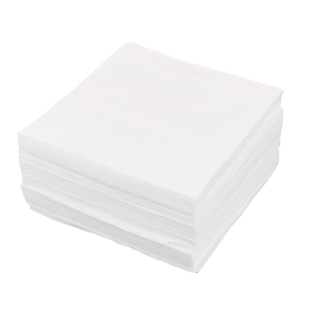 450Pcs Cleanroom Wiper Dustless Fiber Cloth Non-woven White 15x15CM 6''