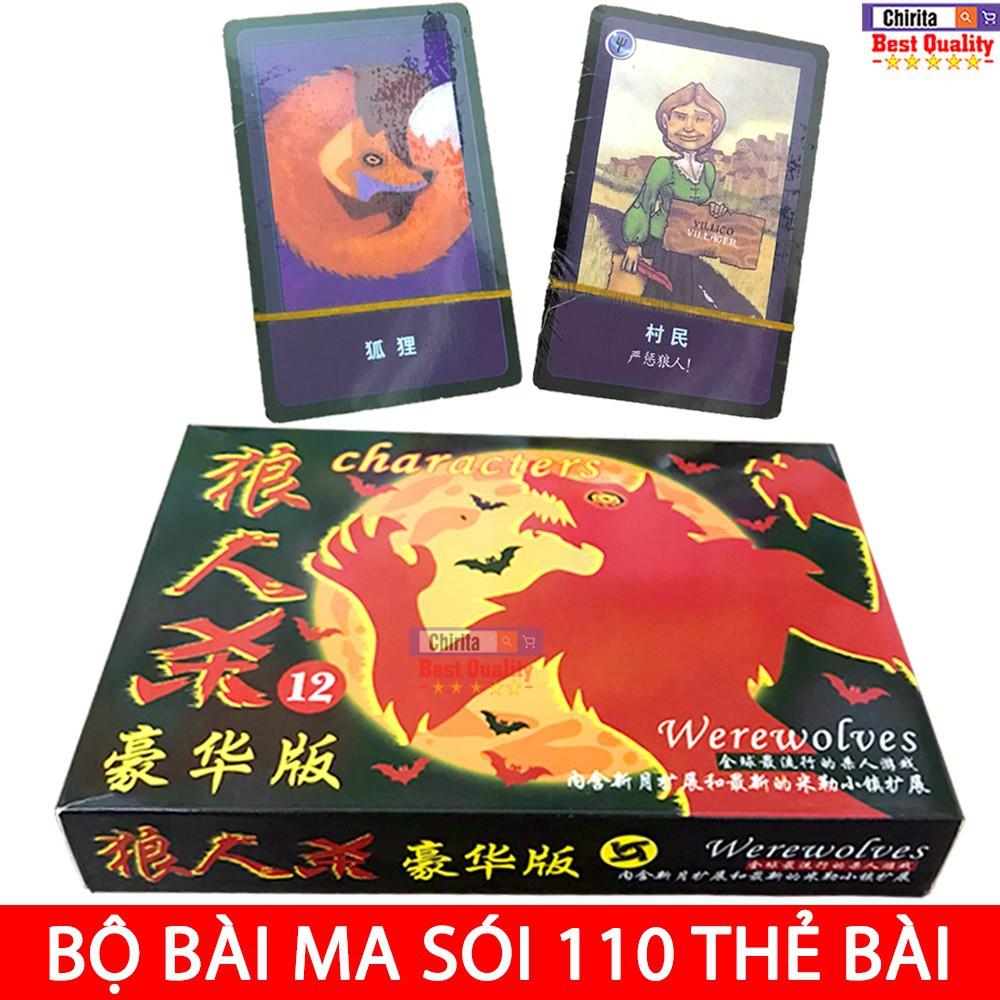 bộ bài ma sói 50 lá và 110 lá đủ thẻ chức năng