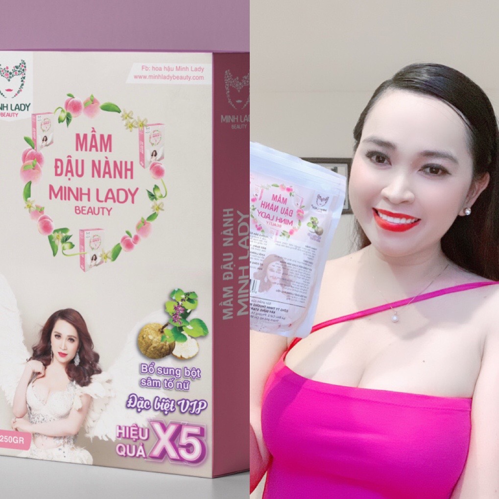 Chính Hãng Mầm Đậu Nành bổ sung Sâm Tố Nữ Minh Lady Beauty