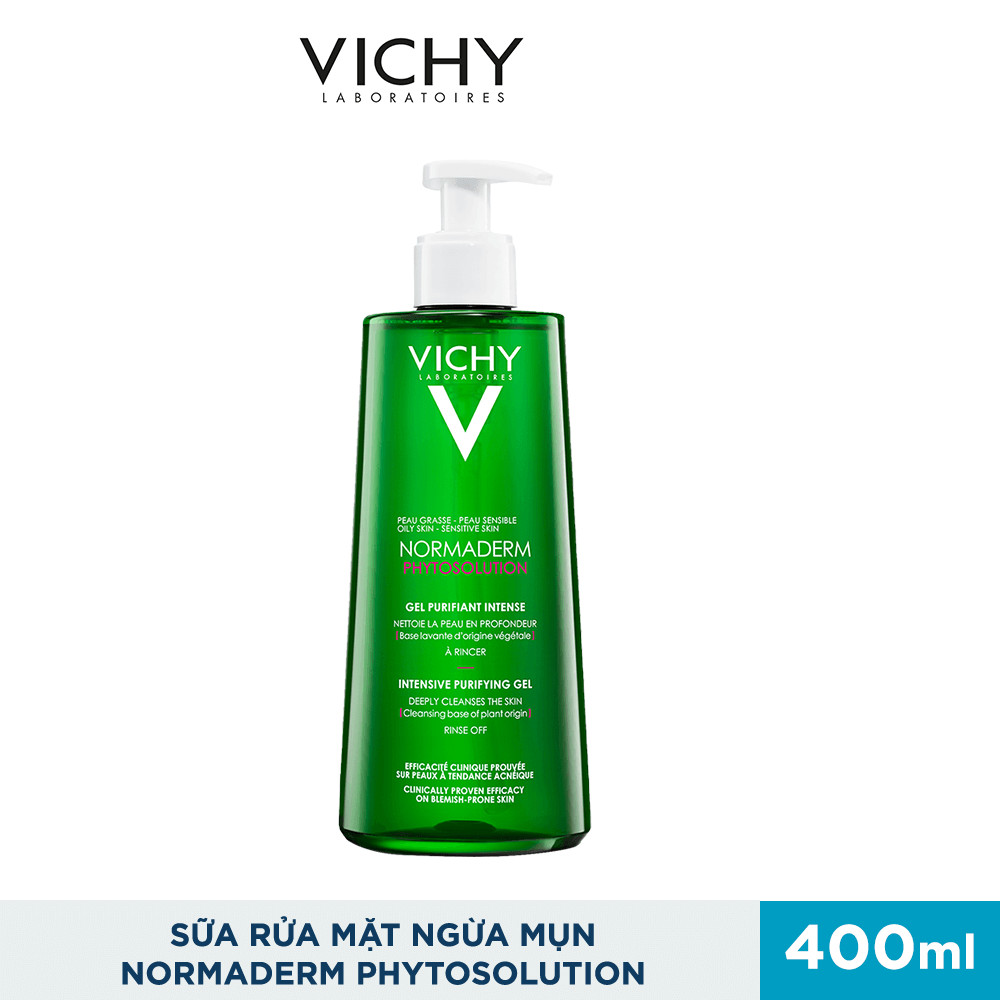 Gel Rửa Mặt Sạch Sâu Giảm Nhờn Vichy Normaderm Phytosolution 400ml