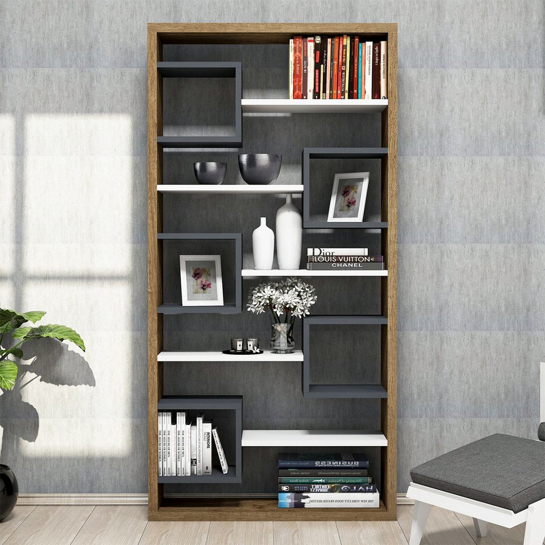 Giá đỡ sách bằng gỗ gia đình thiết kế đơn giản SMLIFE Beetlemon