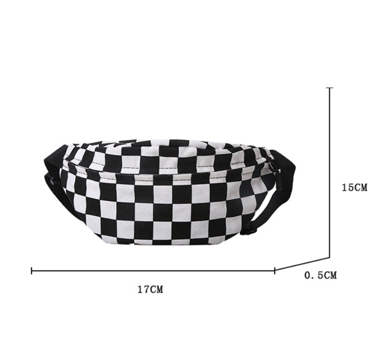 Túi đeo chéo bao tử đeo ngực Caro Ulzzang đa năng thời trang checker board cho học sinh sinh viên giá rẻ
