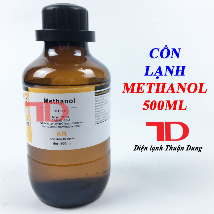 Cồn lạnh, dầu nghẹt chống nghẽn tắc ẩm, dùng trong kỹ thuật điện lạnh Methanol 500ml, cồn lạnh AR