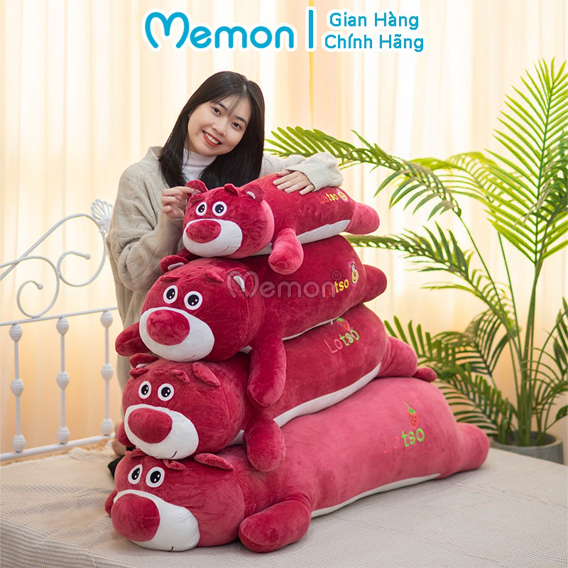 Gối Ôm Lotso Huggin Bear Nhồi Bông 70cm - 1m - 1m3 Cao Cấp Memon