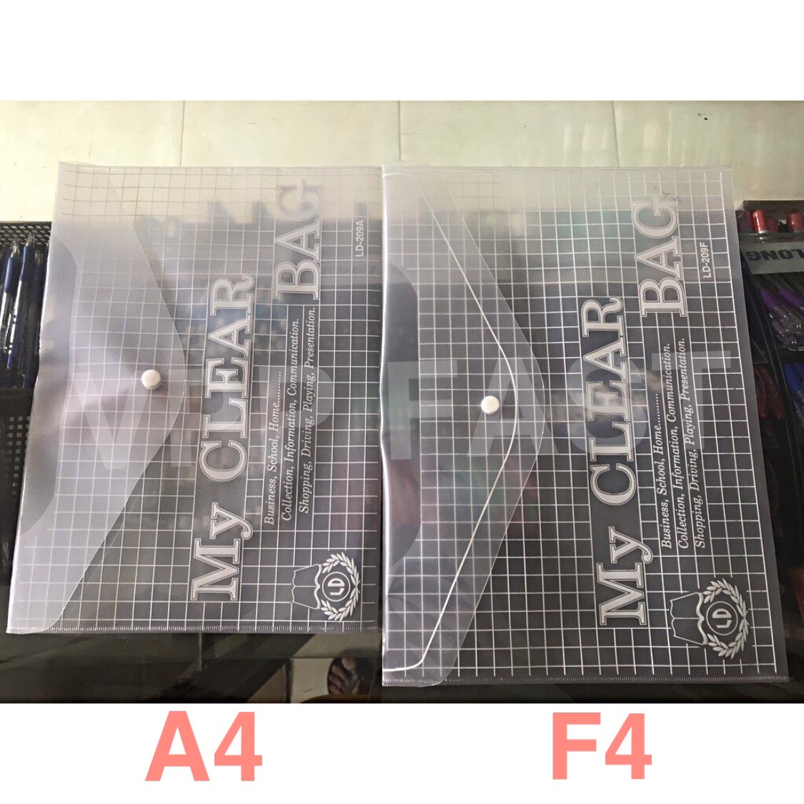 Bìa Nút A4/F4 My Clear (12 cái)