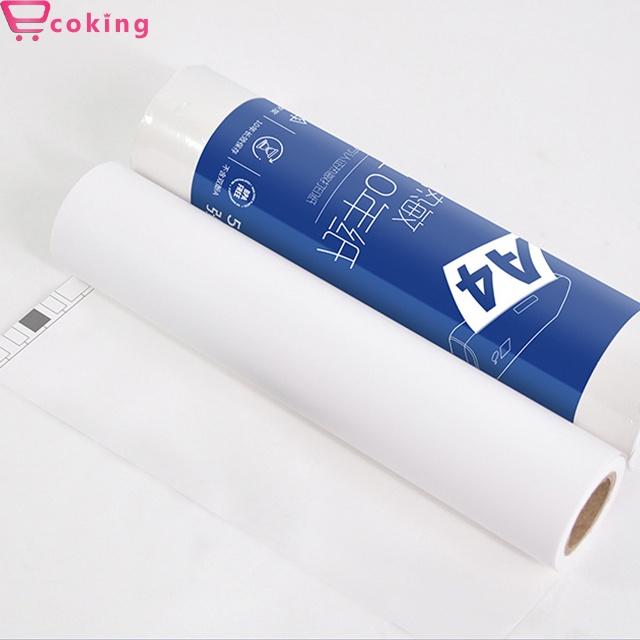 Giấy in A5 ECOKING dành cho tất cả dòng máy in nhiệt A4-A5 dày mềm mịn tự động duỗi thẳng 1 cuộn 100 tờ định lượng giấy 70 gsm quy cách 210 x 148 mm giấy lưu mực 10 năm không phai không hư mục bảo quản tốt