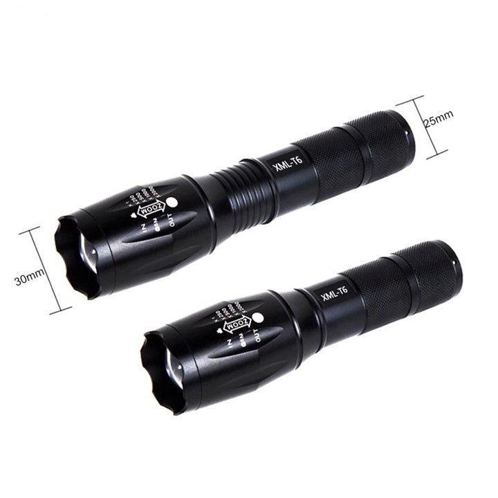 Bộ Đèn Pin Siêu Sáng USA Store CREE Q5 - T6 + Pin + Sạc