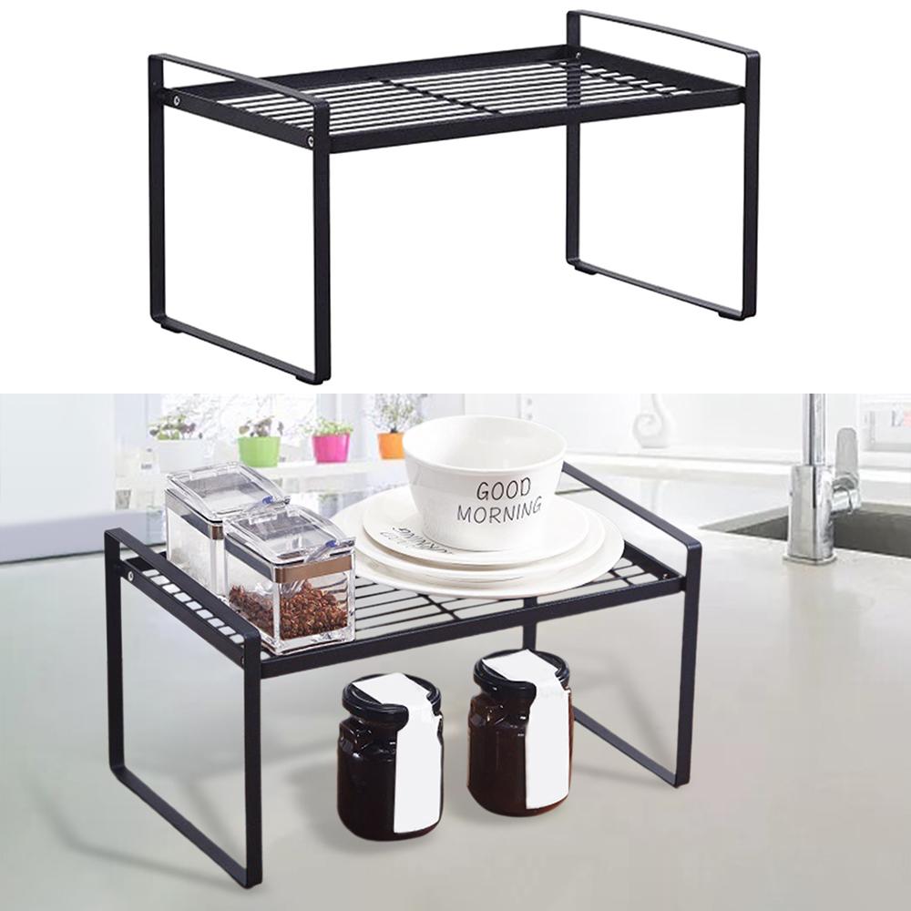 Iron Kitchen Storage Rack Organizer Spice Rack Organizer Sink Dish Drying Rack Storage Shelf Rack