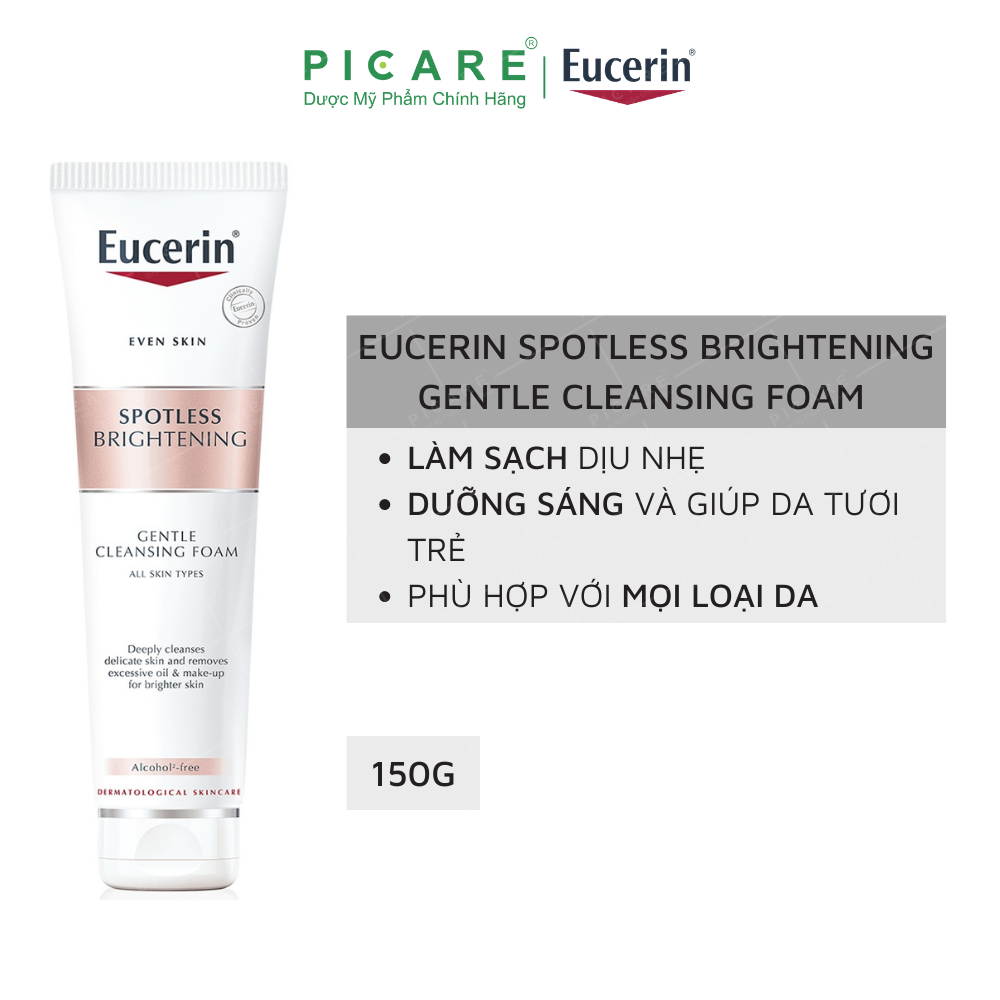 Sữa Rửa Mặt Dưỡng Trắng Da Eucerin Spotless Brightening Cleansing Foam 150g