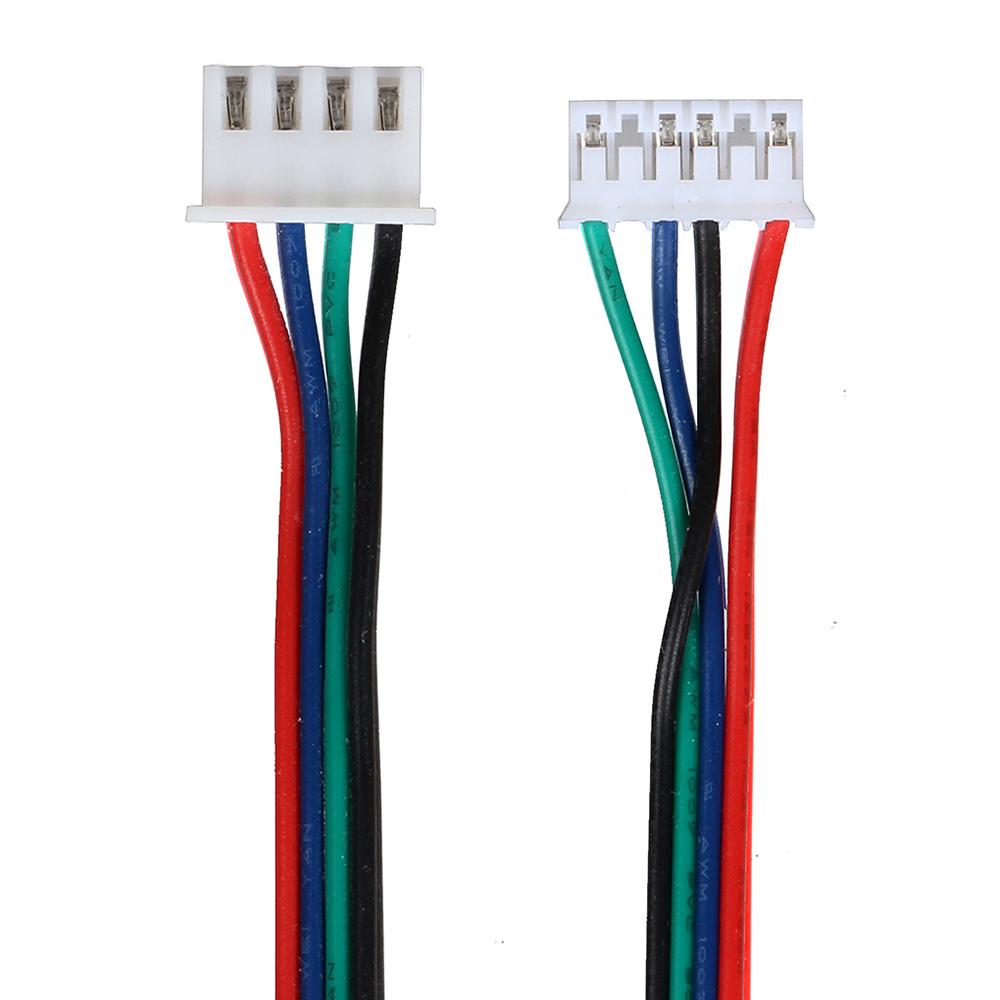 3DWAY Máy in 3D Bộ phận 4PCS/Lô 1M/2M hai pha XH2.54 4Pin đến 6pin Cáp đầu nối động cơ đầu cuối cho động cơ bước Nema 42