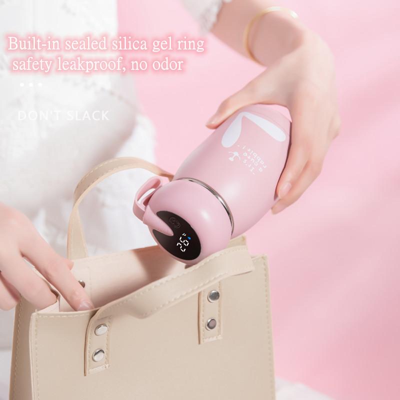 Dễ Thương Giữ Nhiệt Màu Thép Không Gỉ 304 Kawaii Nước Hút Chân Không Bình Cà Phê Sữa Nước Trà Tumbler Cô Gái Trẻ Em Quà Tặng 320ML
