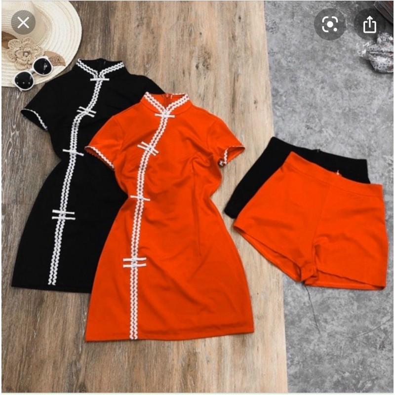 Set váy tàu kèm quần hình thật video chính chủ freesize dưới 55kg - Carotshop