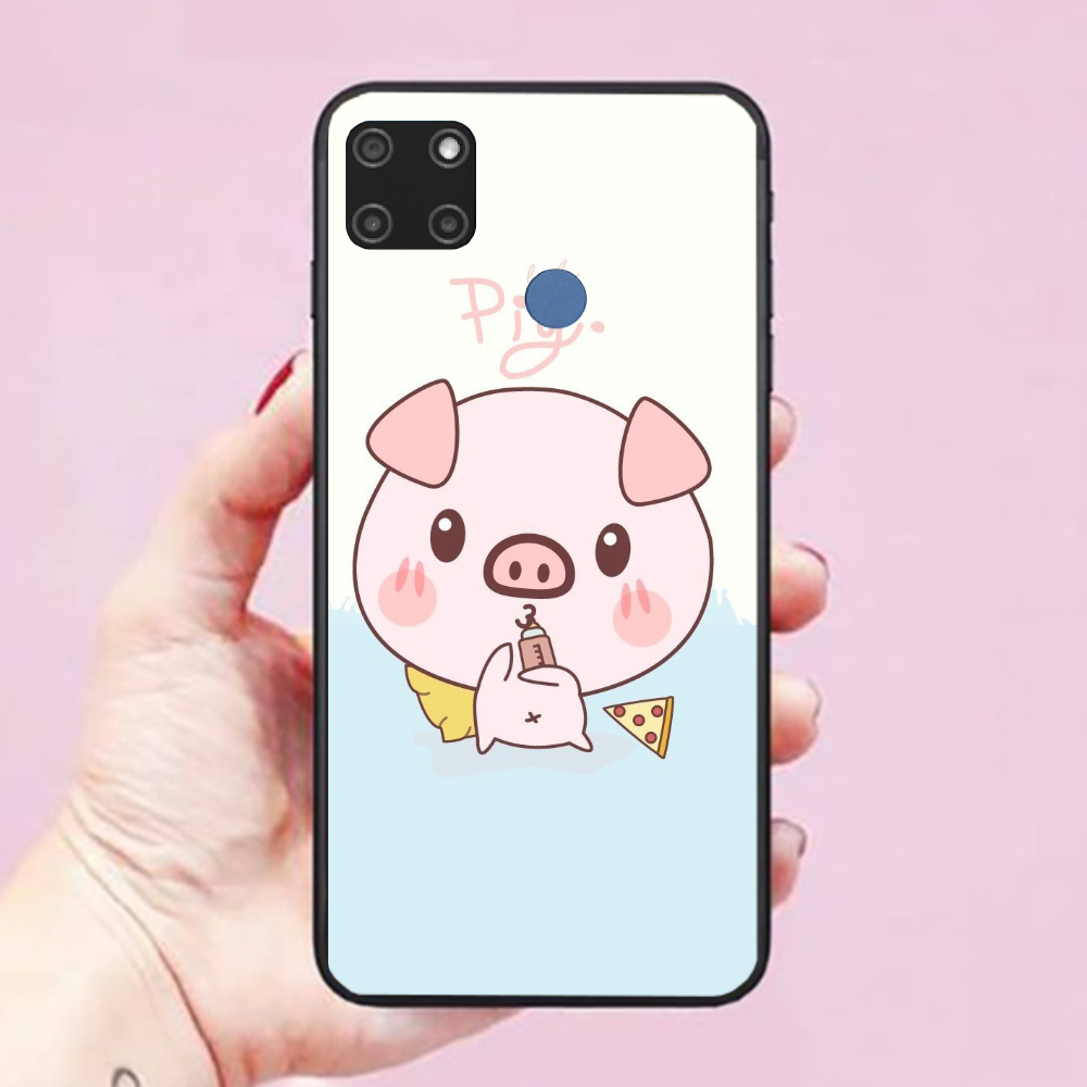 Ốp lưng điện thoại dành cho Realme C12 Hình Heo Con Dễ Thương