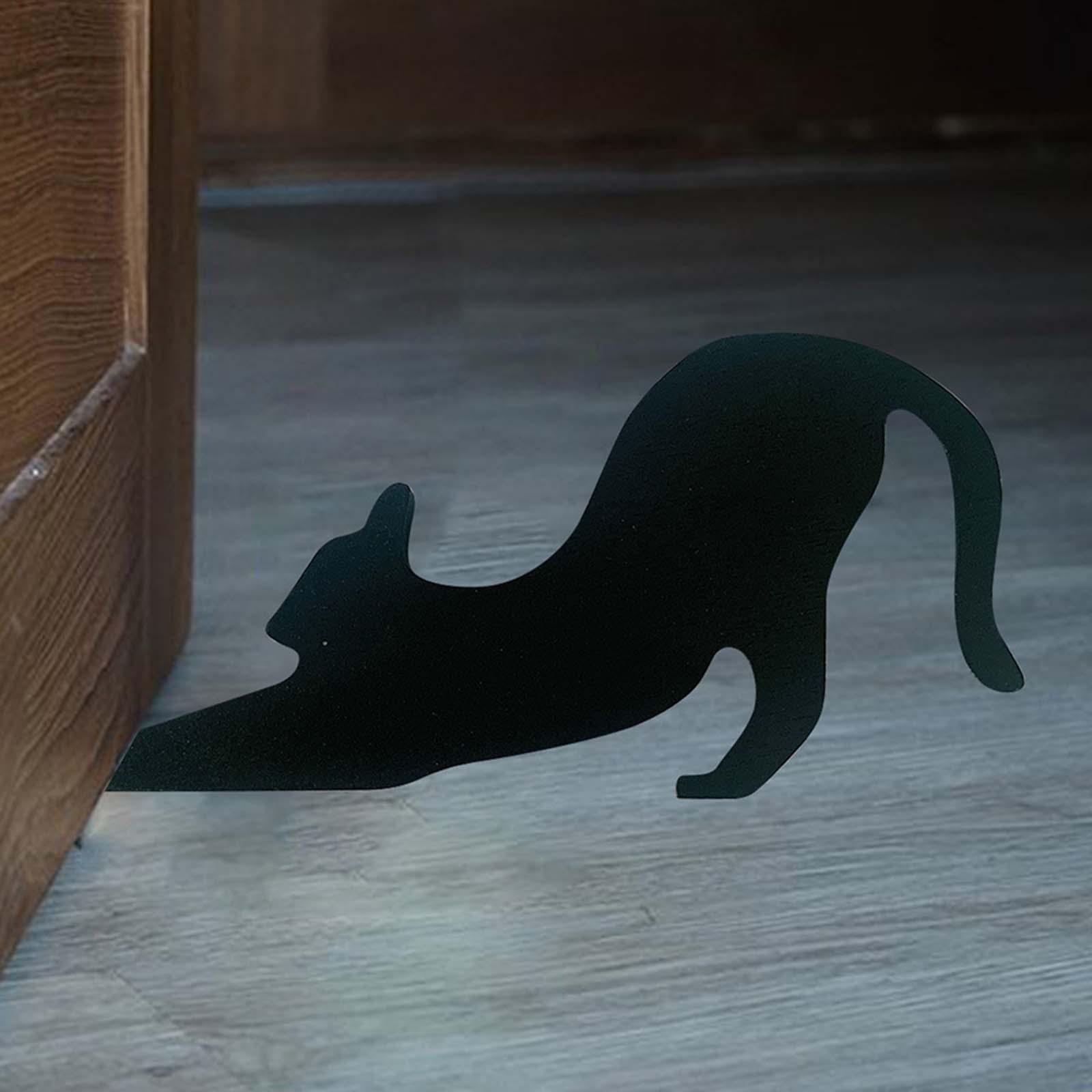 Halloween Cat Door Stop Doorstop Lovely Door Wedge Multifunctional Animal Door Stop Door Stopper for Kitchen Bathroom Hotel Apartment