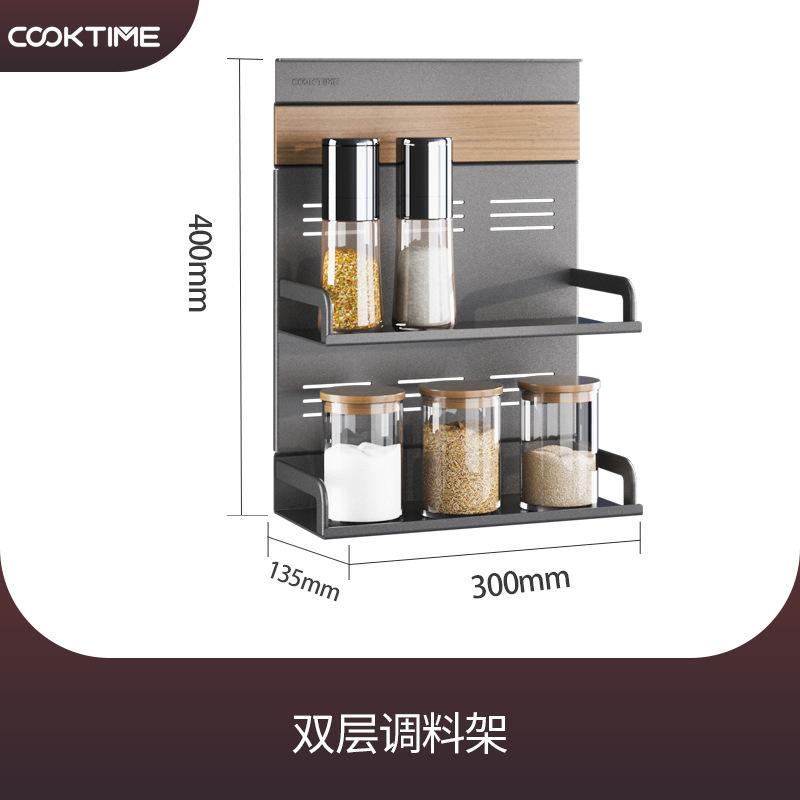 Thuận lợi nhất mát mẻ quá nhà bếp lưu trữ giá treo tường nắp nồi móc treo gia vị miễn phí đục lỗ móc treo tường góc đa chức năng