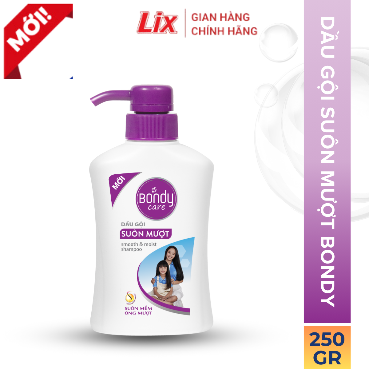 Dầu gội đầu suôn mượt BONDY Care 250G nuôi dưỡng và bảo vệ tóc từ sâu bên trong Z1102  Lixco Việt Nam