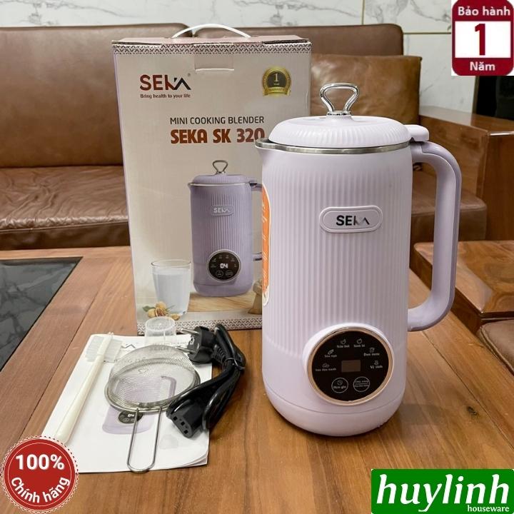 Máy làm sữa hạt mini SEKA SK320 [Tím Nhạt] - 600ml - 600W - 5 chức năng - Hàng chính hãng