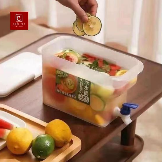 Bình Đựng Nước Có Vòi Losaka Bình nhựa đựng nước 3500ml CHỊU NHIỆT hàng chất lượng dày đẹp