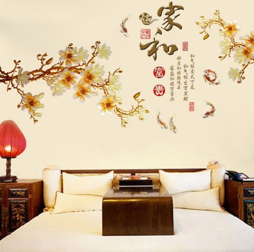 Decal dán tường cành mai vàng - HP31