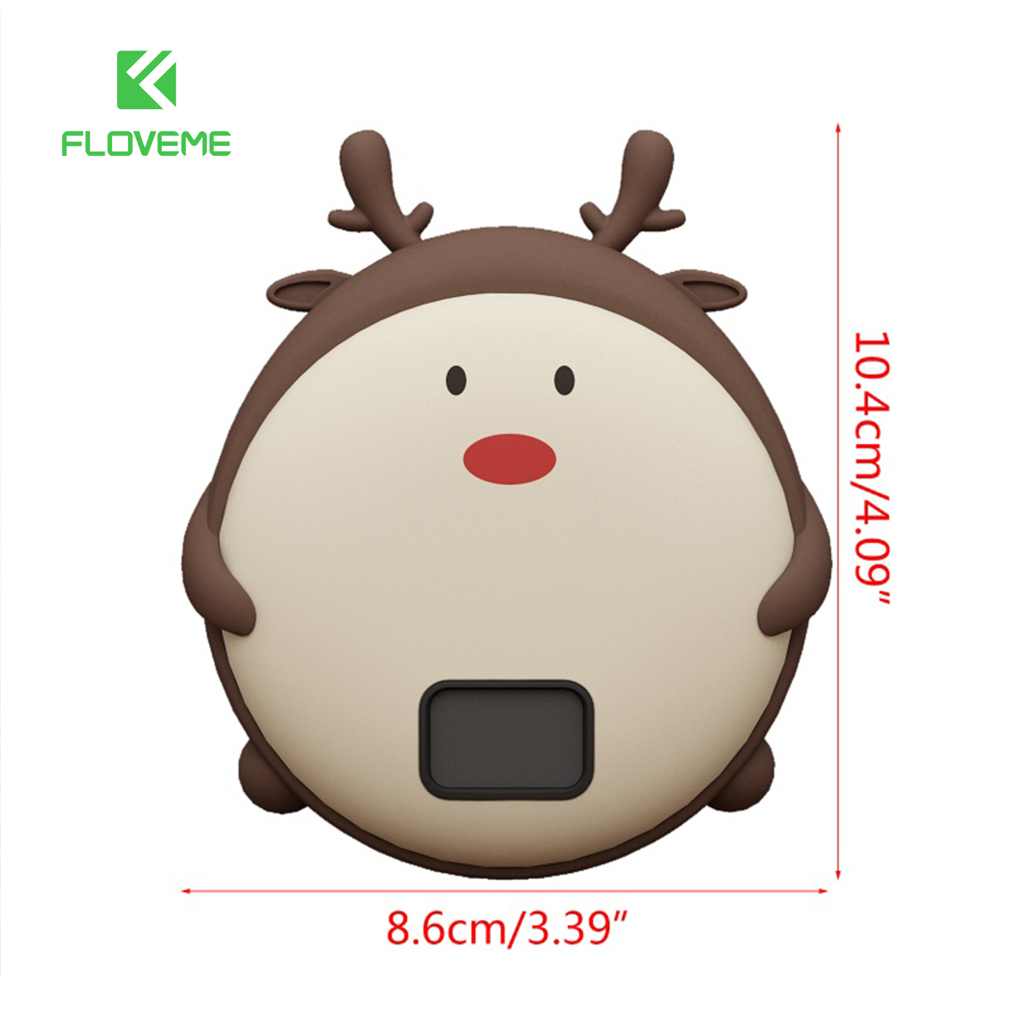 Máy sưởi tay FLOVEME QQ - Tích hợp sạc dự phòng 10.000mah - Thiết kế hình thú siêu kute dễ thương  - nhỏ gọn - Hàng chính hãng
