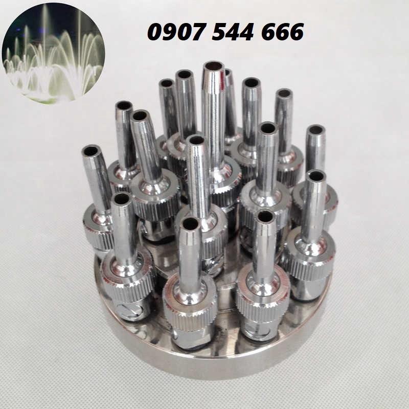 Đầu phun nước hình bông hoa 16 tia INOX phi 34mm