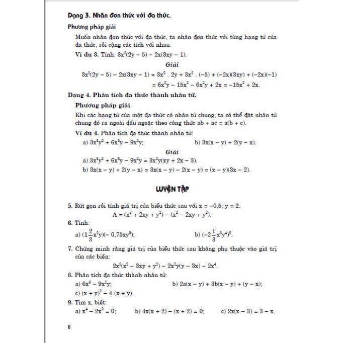 Sách - Bài Tập Em Học Toán Lớp 8 - Tập 1 MK