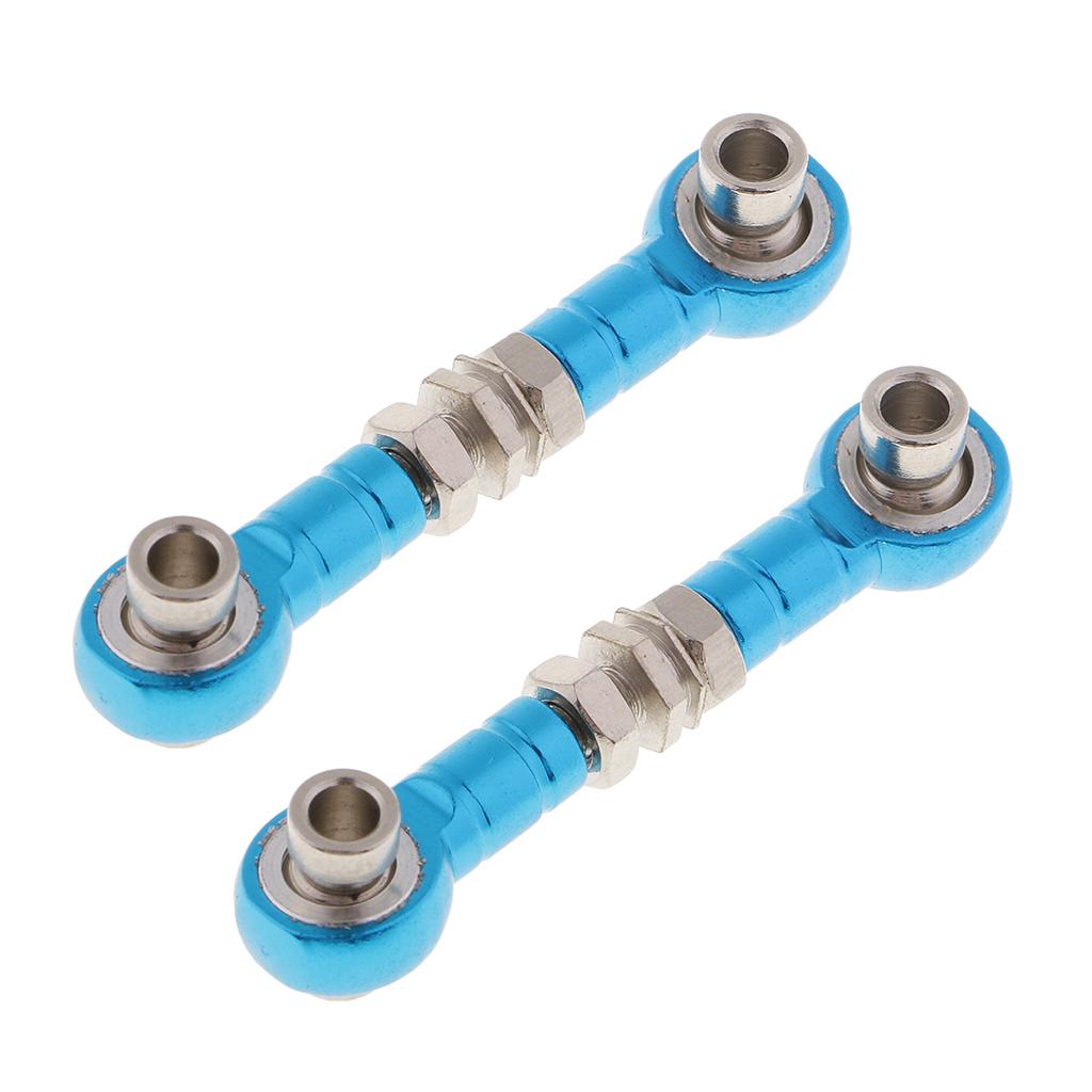 2 xAdjustable Servo Liên Kết Kéo Chỉ Đạo Thanh Vũ Khí cho Xe RC Phụ Tùng